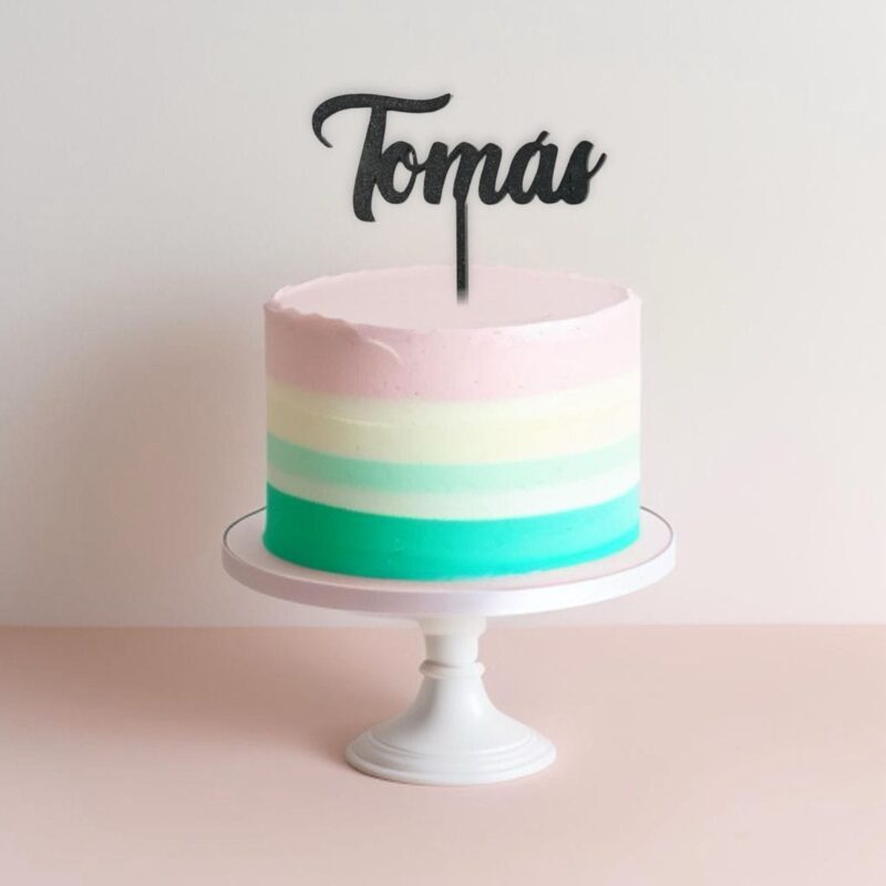 Topo Bolo Nome Personalizado