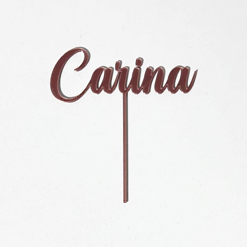 nome carina topo bolo