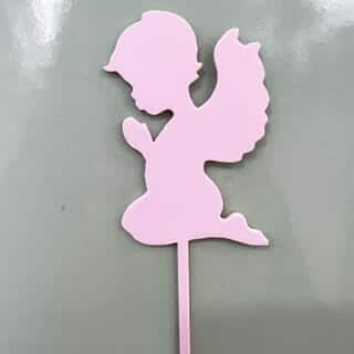 topo anjo rosa