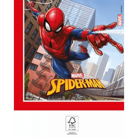 20 Guardanapos Homem Aranha Marvel