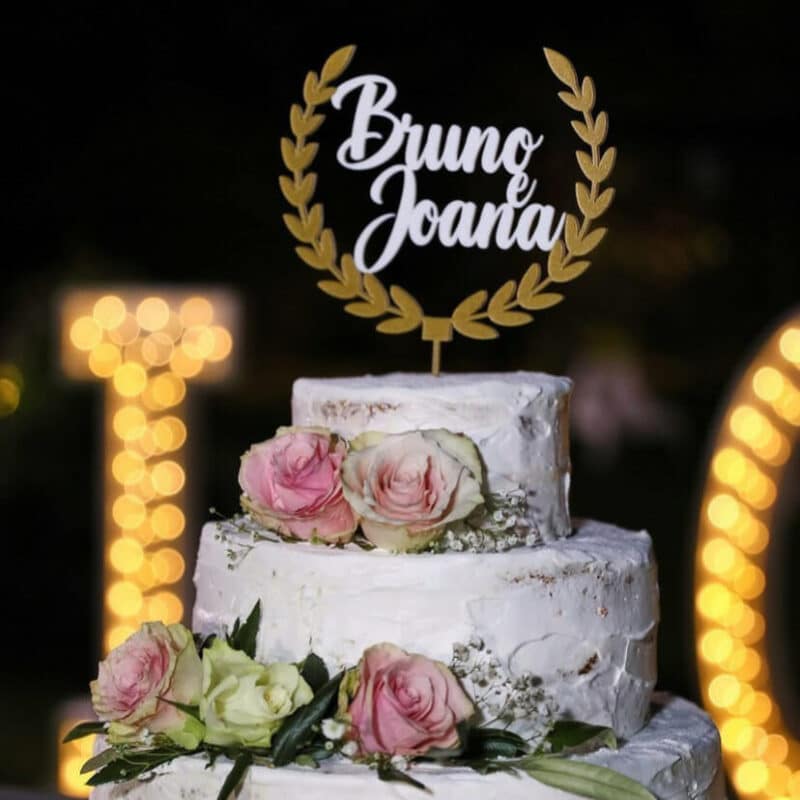 topper casamento personalizado