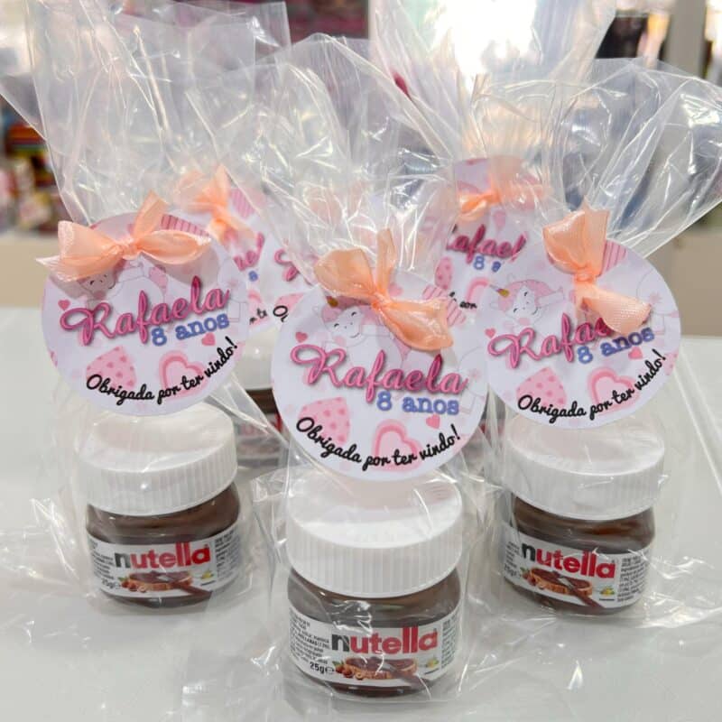 12 Sacos Brinde Personalizados com Nutella