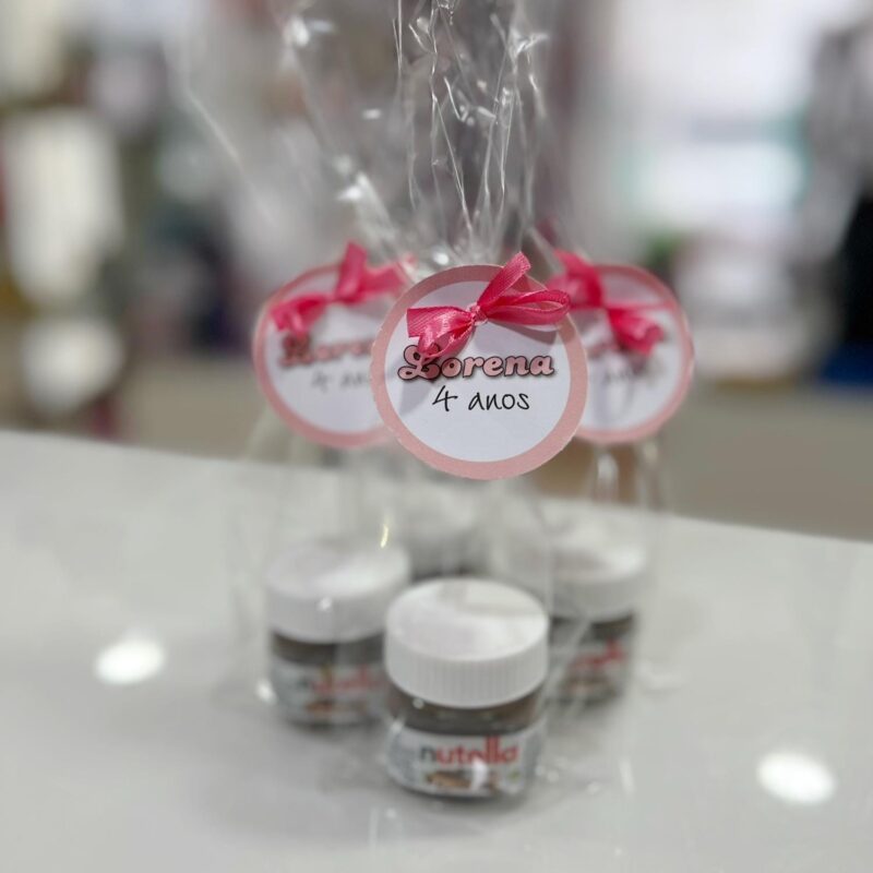 12 Sacos Brinde Personalizados com Nutella