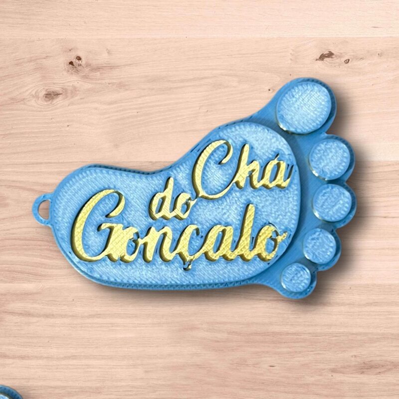 14 Porta-Chaves Personalizados Pé de Bebé