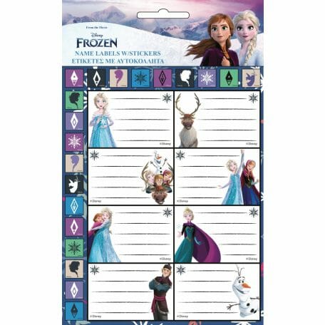 autocolantes identificadores frozen