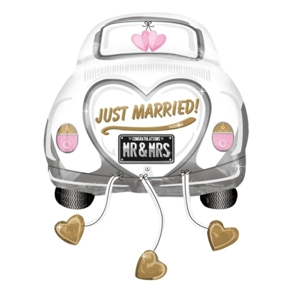 balão carro just married