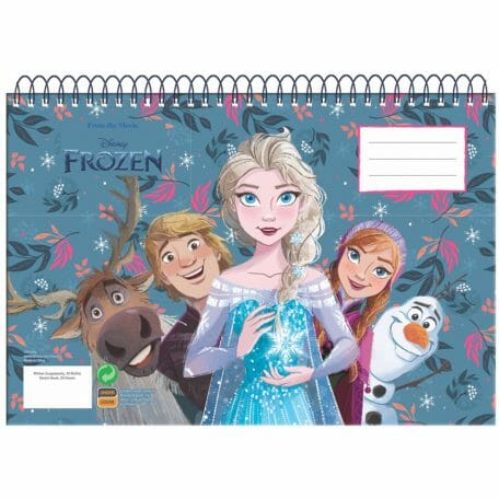 caderno espiral escola frozen