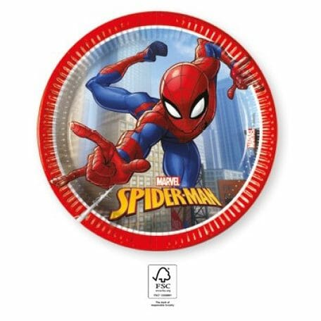 pratos homem aranha 20cm