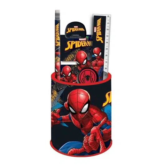 Conjunto Escolar do Homem Aranha 7 Pcs