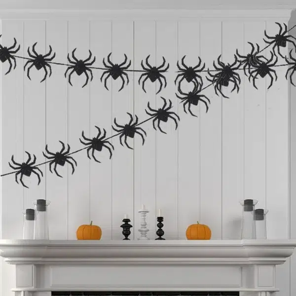 decoração aranhas de halloween