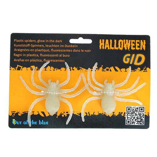 2 Aranhas Brilham no Escuro Halloween