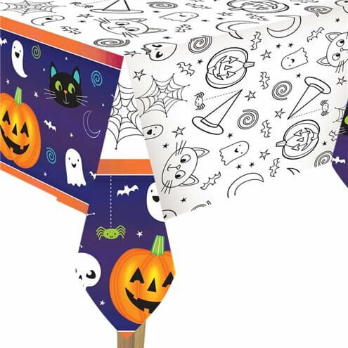 Toalha Mesa Papel Halloween 1.2m x 1.8m