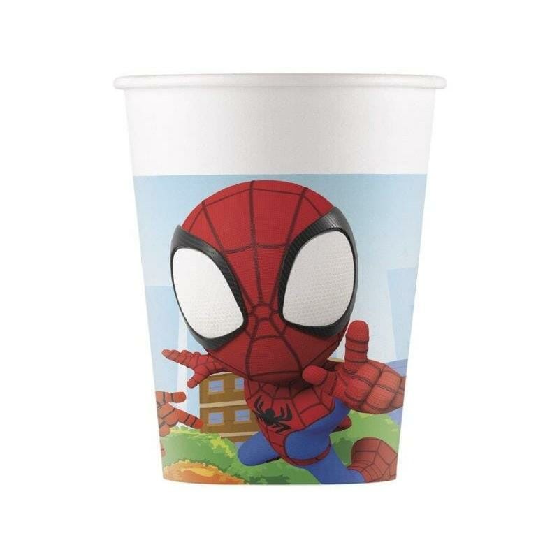 8 Copos Papel do Spidey 200 ml