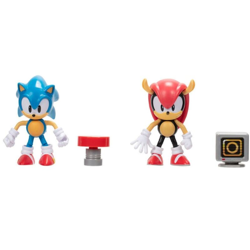 2 Figuras Colecionáveis Sonic & Mighty Sonic The Hedgehog