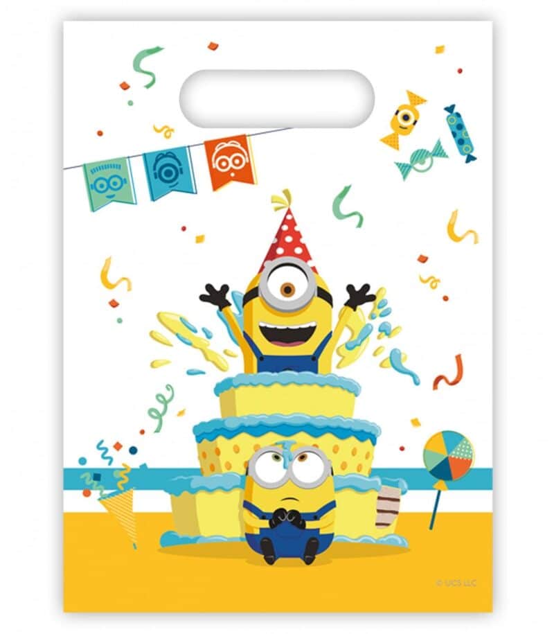 6 Sacos Plástico de Oferta Minions