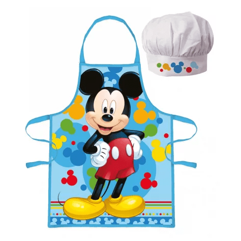 Avental e Gorro Infantil Mickey Mouse