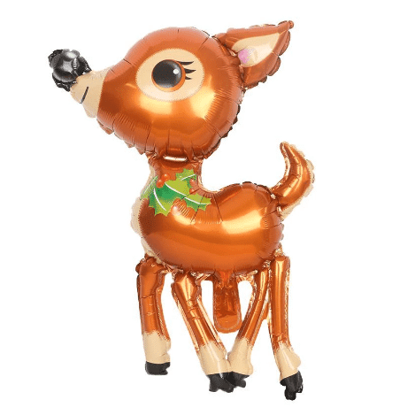 Balão Foil Rena de Natal 60 cm