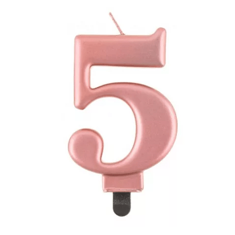 Vela nº 5 Rose Gold 8 cm