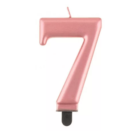Vela nº 7 Rose Gold 8 cm