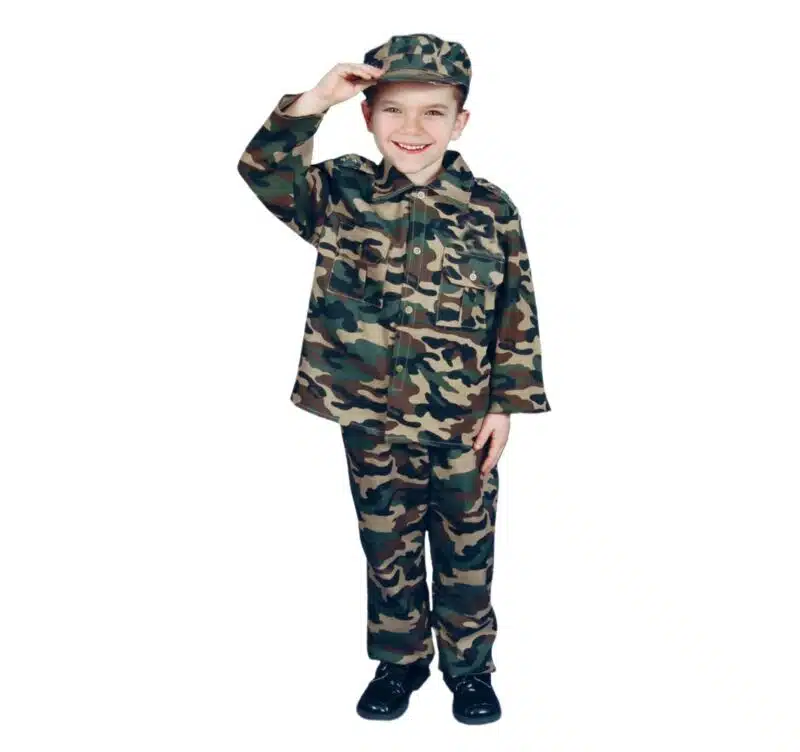 Disfarce Criança Soldado 7 a 9 Anos