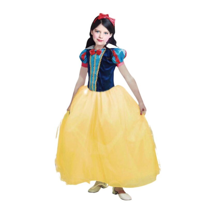 Fato da Branca de Neve Disfarce Vestido Criança 7 a 9 Anos