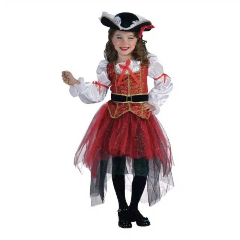 Fato Disfarce Criança Menina Pirata
