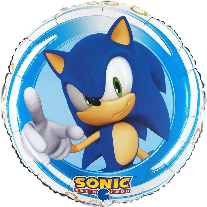 Balão de Festa Foil Sonic 2 Designs