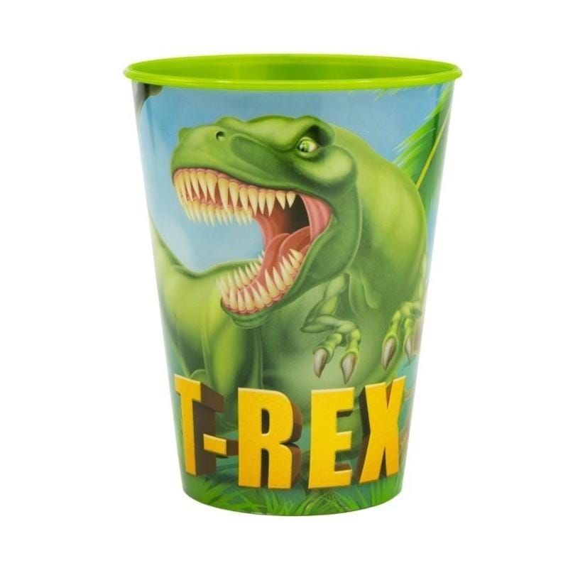 Copo Plástico Dinossauros T-Rex 260 ml