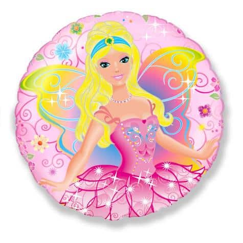 Balão Festa Foil Princesa Fada 46 cm
