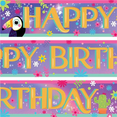 Banner Happy Birthday do Filme Encanto Disney