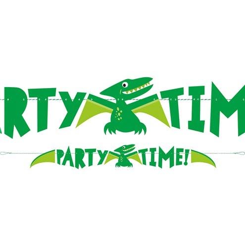 Banner Dino Party Time 150 cm