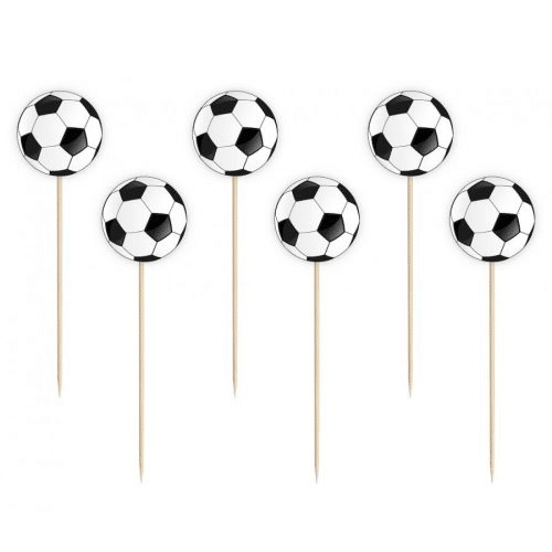 6 Mini Toppers Bola de Futebol