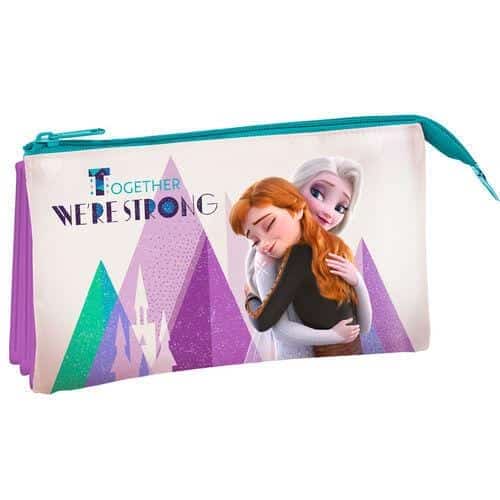 Estojo Escolar Frozen Triplo