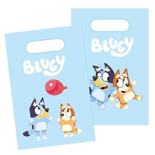 8 Sacos Papel para Ofertas Bluey e Bingo