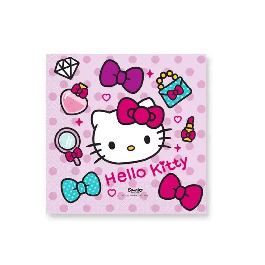 20 Guardanapos Papel Hello Kitty