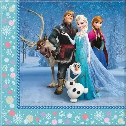 20 Guardanapos de Festa Frozen Disney