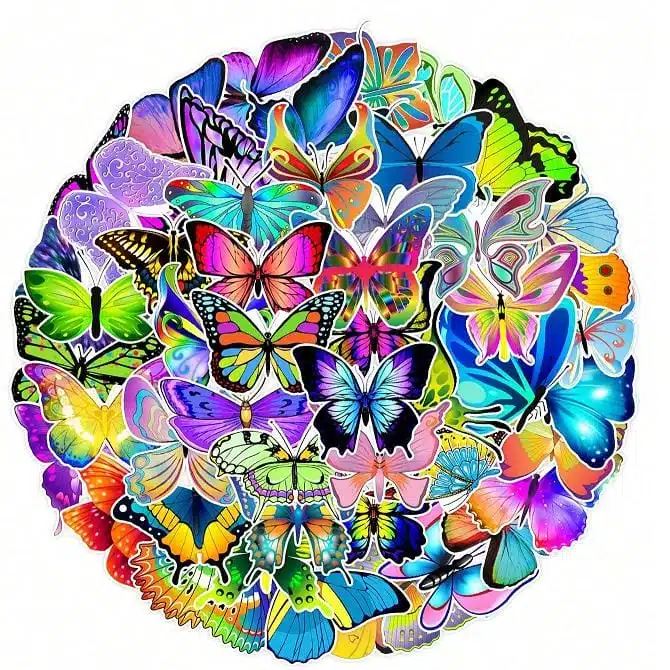 Autocolante Party Mix Borboleta Avulso