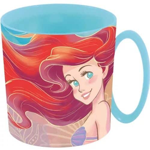 Caneca Plástico Pequena Sereia Ariel 350 ml