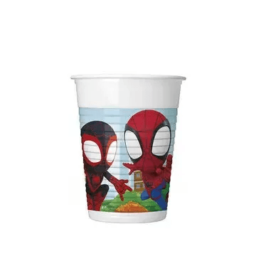 8 Copos Festa do Spidey 200 ml