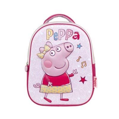 Mochila Pré-Escolar Porquinha Peppa 3D 32 cm