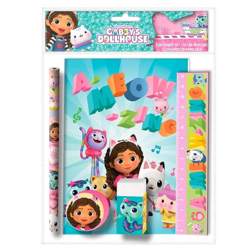 Conjunto Escolar 5 Peças Casa Bonecas Gabby