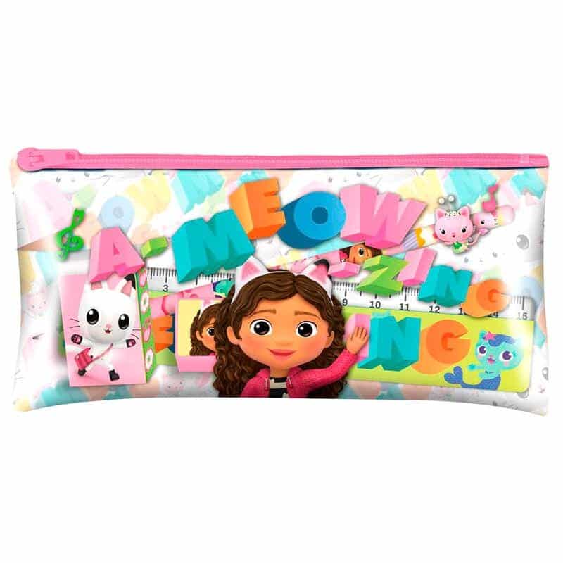 Estojo Escolar com Material 5 Peças Gabby