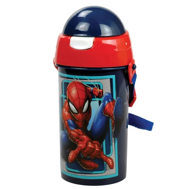 Garrafa Desportiva Pop Up Homem Aranha 500 ml