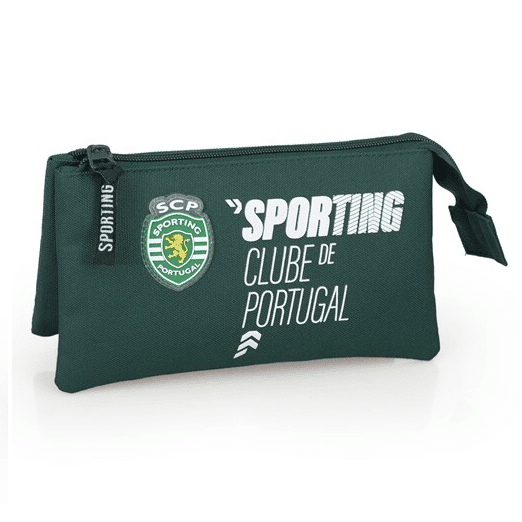 Estojo Escolar Triplo SCP Sporting 22 cm