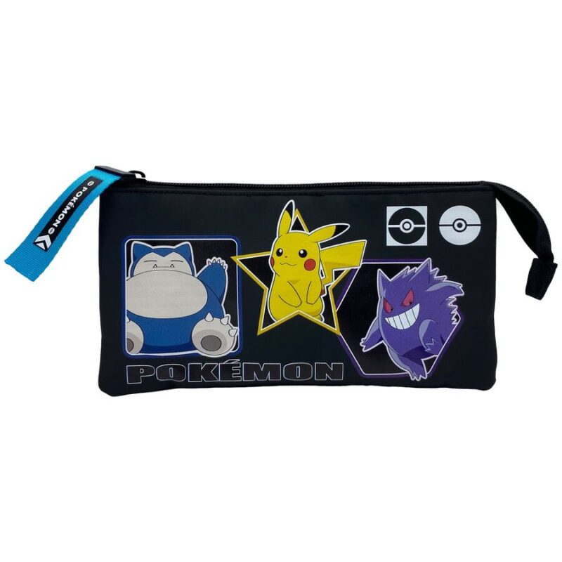 Estojo Escolar Triplo Pokémon