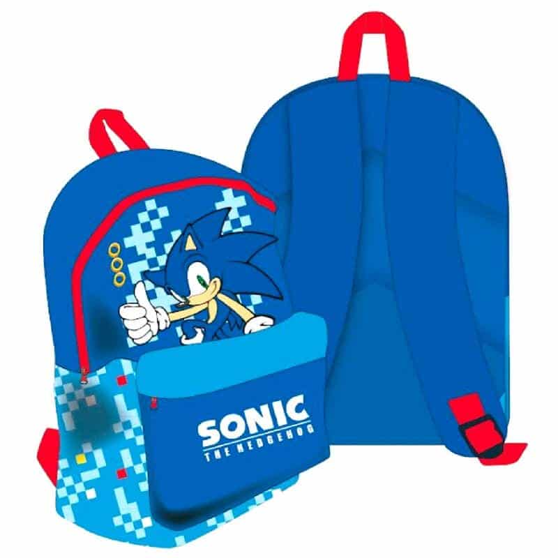 Mochila Escolar do Sonic 40 cm