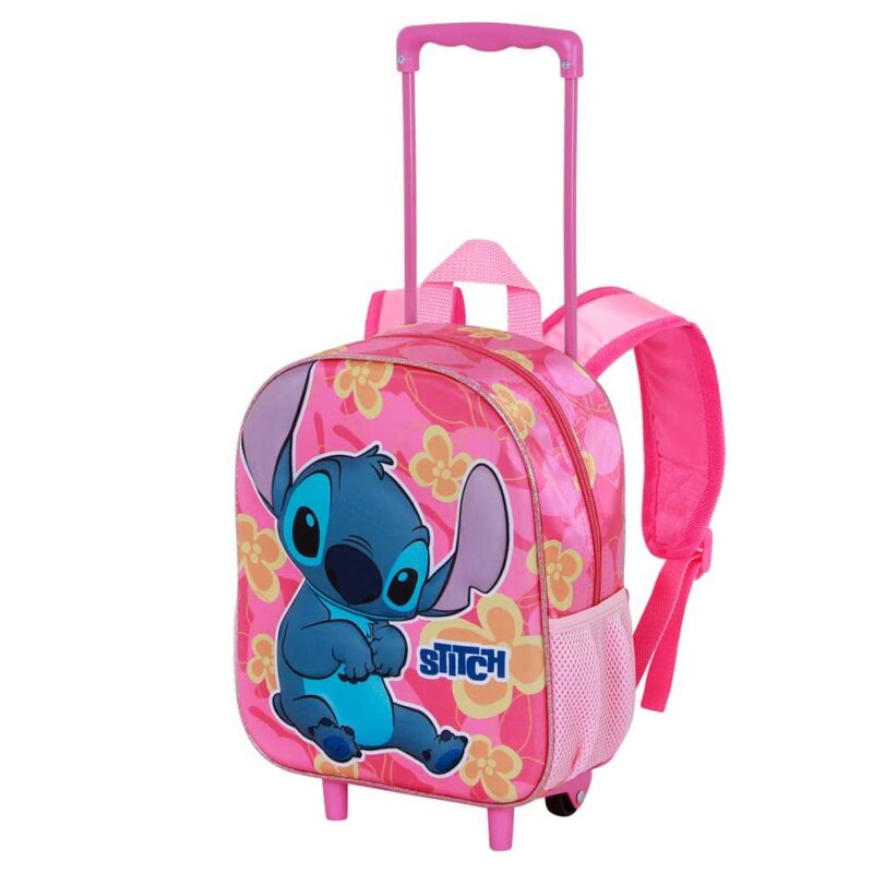 Mochila Pré-Escolar do Stitch 3D Trolley 34 cm