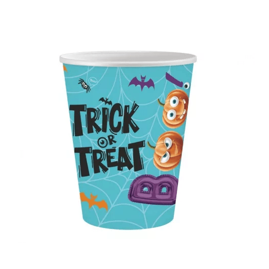 Halloween 6 Copos Boo Papel 250 ml