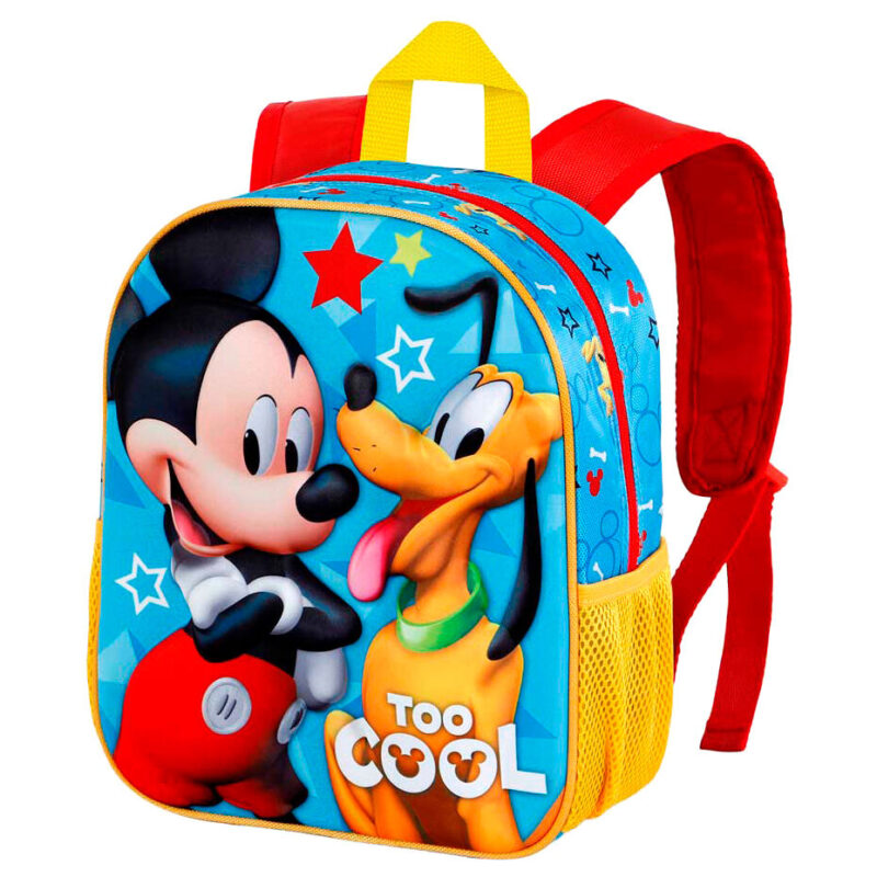 Mochila Pré-Escolar 3D Mickey e Pluto