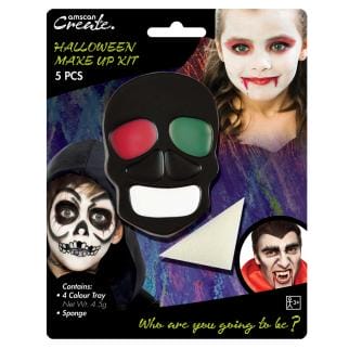 Kit de Pinturas Faciais Halloween 3 Cores